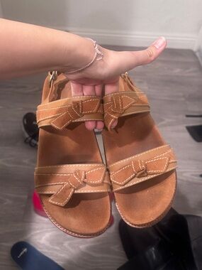 Alexandre Birman Clarita Sport Suede and Leather Platform Sandals 42 10.5